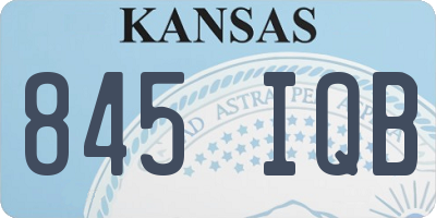 KS license plate 845IQB