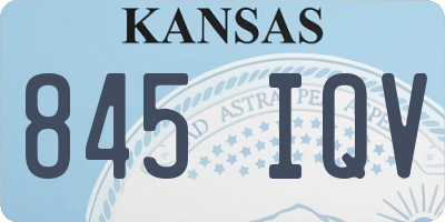 KS license plate 845IQV
