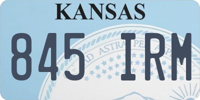 KS license plate 845IRM