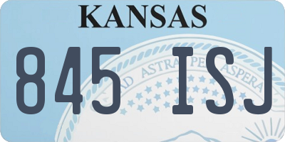 KS license plate 845ISJ