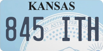 KS license plate 845ITH