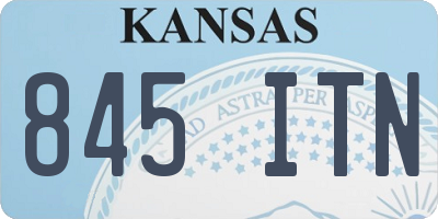 KS license plate 845ITN