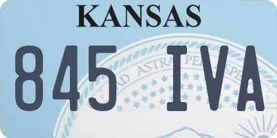 KS license plate 845IVA