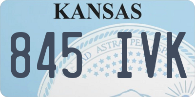 KS license plate 845IVK