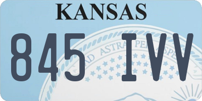 KS license plate 845IVV