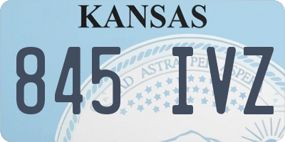 KS license plate 845IVZ