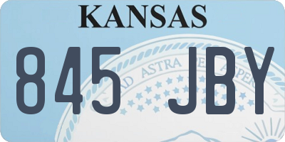 KS license plate 845JBY