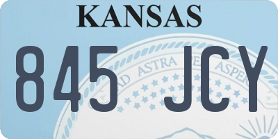 KS license plate 845JCY