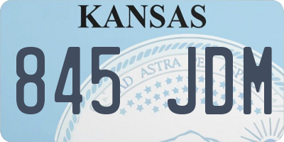 KS license plate 845JDM