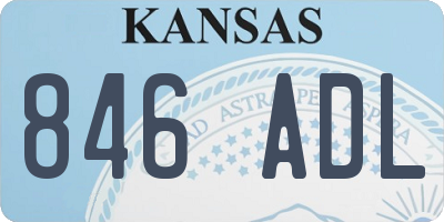 KS license plate 846ADL