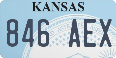 KS license plate 846AEX