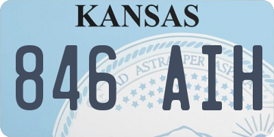 KS license plate 846AIH