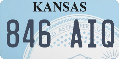 KS license plate 846AIQ