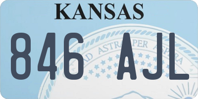 KS license plate 846AJL
