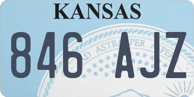 KS license plate 846AJZ
