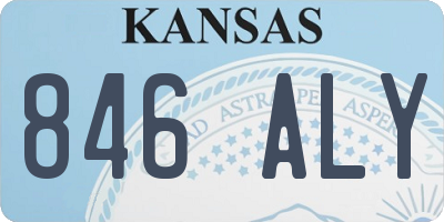 KS license plate 846ALY