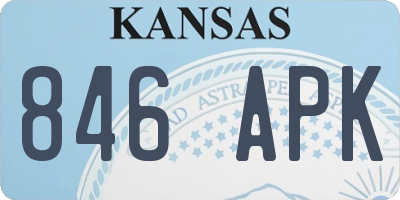 KS license plate 846APK