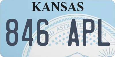 KS license plate 846APL