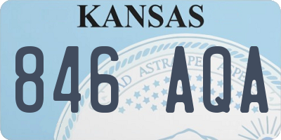 KS license plate 846AQA