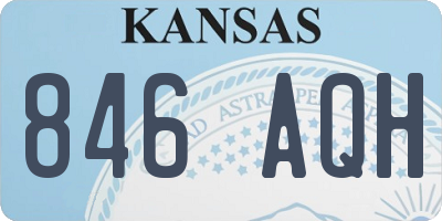KS license plate 846AQH