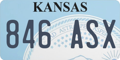 KS license plate 846ASX