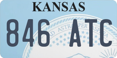KS license plate 846ATC
