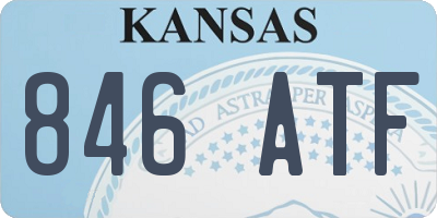KS license plate 846ATF