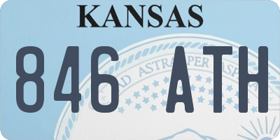KS license plate 846ATH