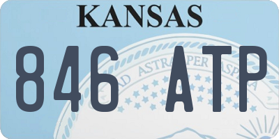 KS license plate 846ATP