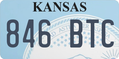 KS license plate 846BTC