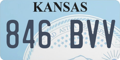 KS license plate 846BVV