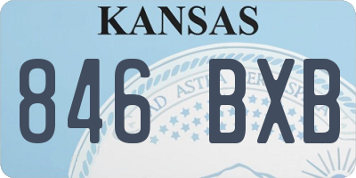 KS license plate 846BXB