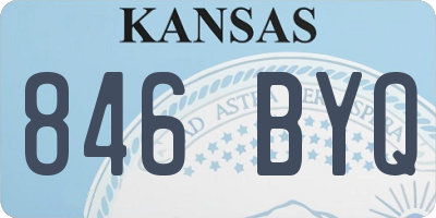KS license plate 846BYQ