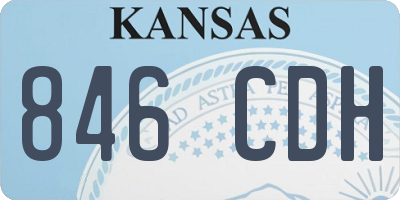KS license plate 846CDH