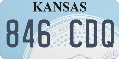 KS license plate 846CDQ