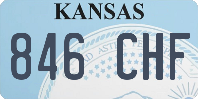 KS license plate 846CHF