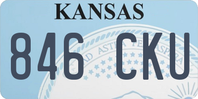 KS license plate 846CKU
