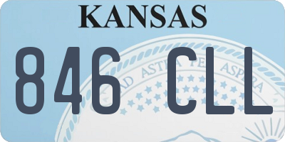 KS license plate 846CLL