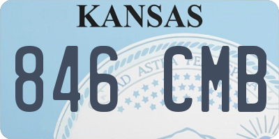 KS license plate 846CMB