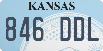 KS license plate 846DDL