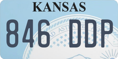 KS license plate 846DDP
