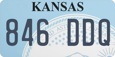 KS license plate 846DDQ