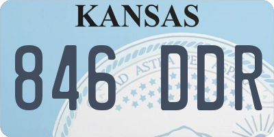 KS license plate 846DDR
