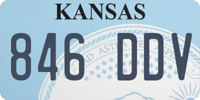KS license plate 846DDV