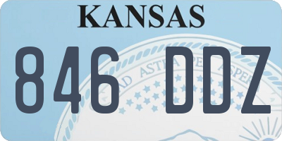 KS license plate 846DDZ