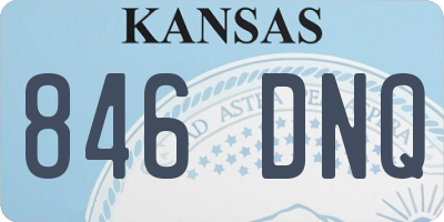 KS license plate 846DNQ