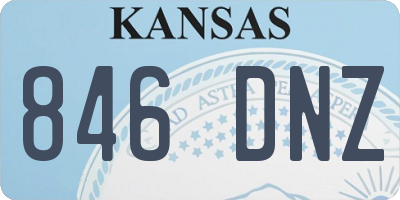 KS license plate 846DNZ