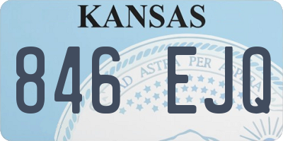 KS license plate 846EJQ