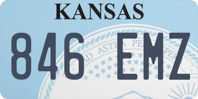 KS license plate 846EMZ
