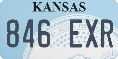 KS license plate 846EXR